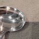 Silver-plated sauce spoon by Christofle silversmiths, Louis XVI ribbons