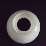 French Vintage Set of 4 White Opaline Glass Lantern-Style Replacement Shade