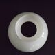 French vintage set of 4 white opaline glass lantern-style replacement shades.