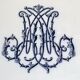 Old large oval dish Brown Westhead Moore & co monogram XIX