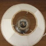 Vintage bedside lamp with chrome base