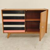 U-458 pink sideboard by Jiri Jiroutek for Interier Praha 1960