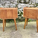 Pair of Scandinavian bedside tables