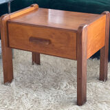 Vintage elm bedside table