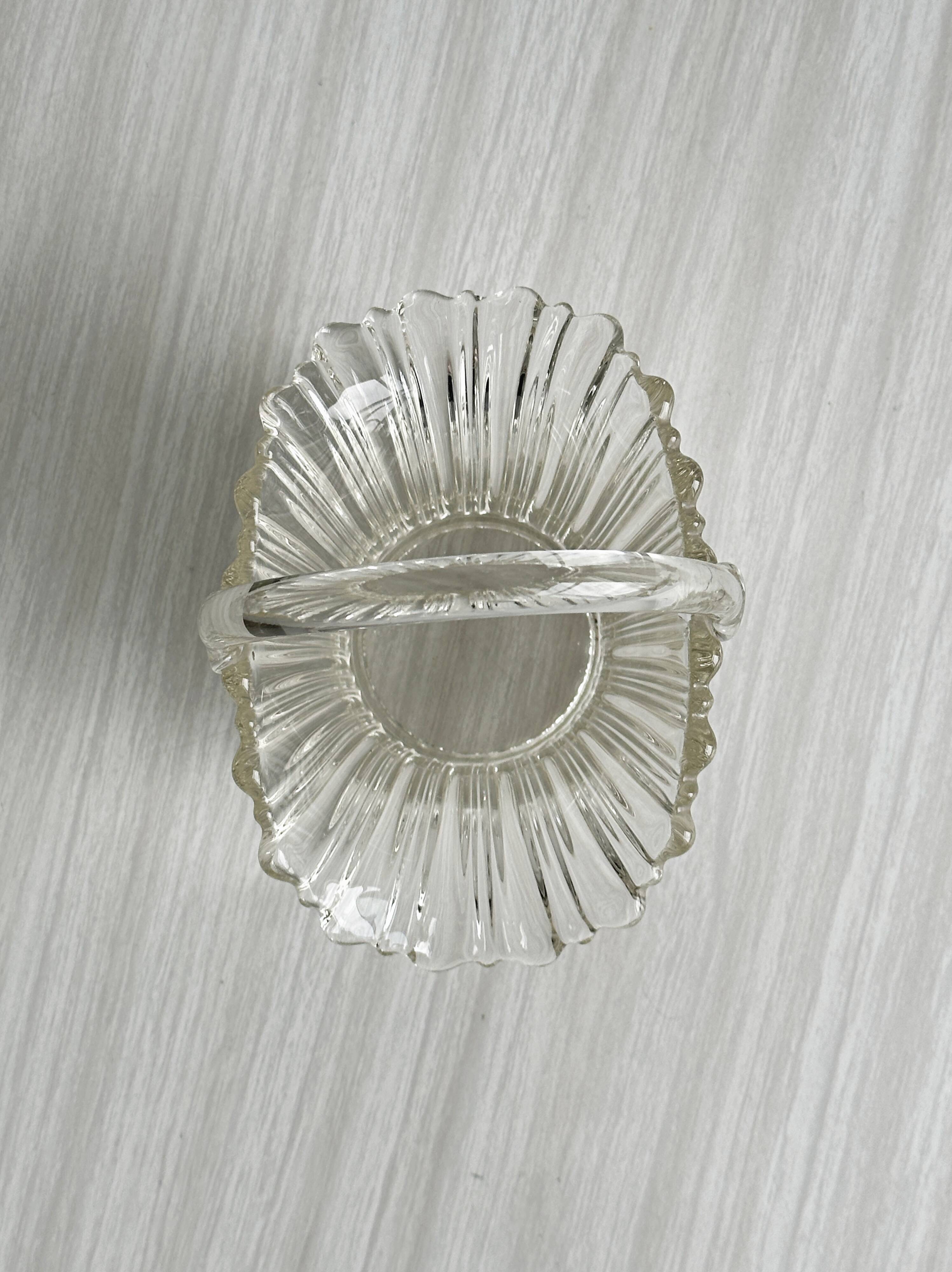 Small glass basket