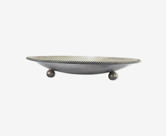 Plat en metal argenté