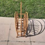 Wicker magazine basket