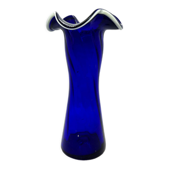 Vase fait main des années 1970, oberstdorfer glashütte, allemagne