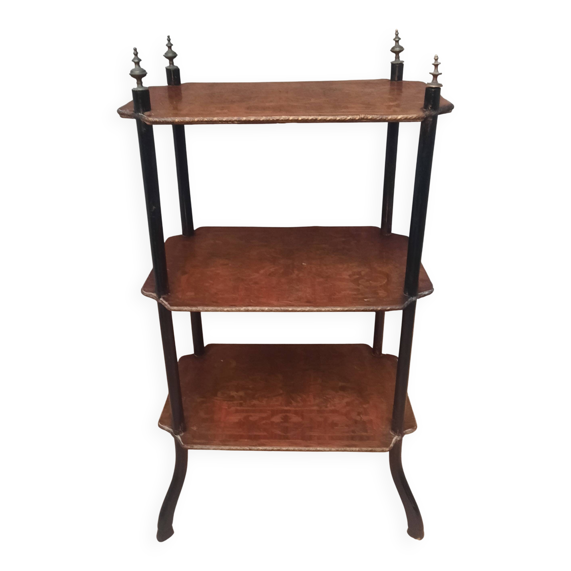 Napoleon III etagere in marquetry