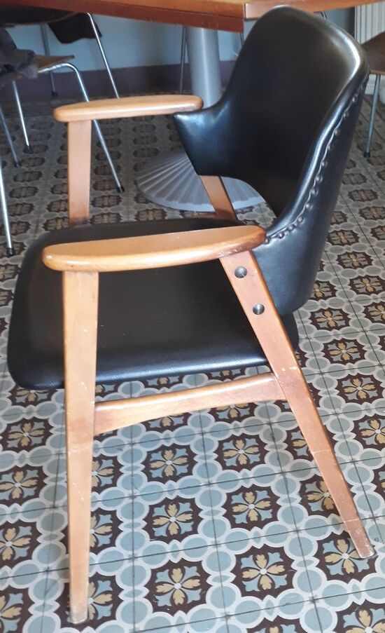 Fauteuil Bridge Pays-Bas Cess Braakman, années 50