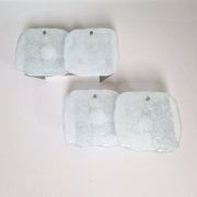 Pair of frosted glass wall sconces, Kalmar Francken, 1970