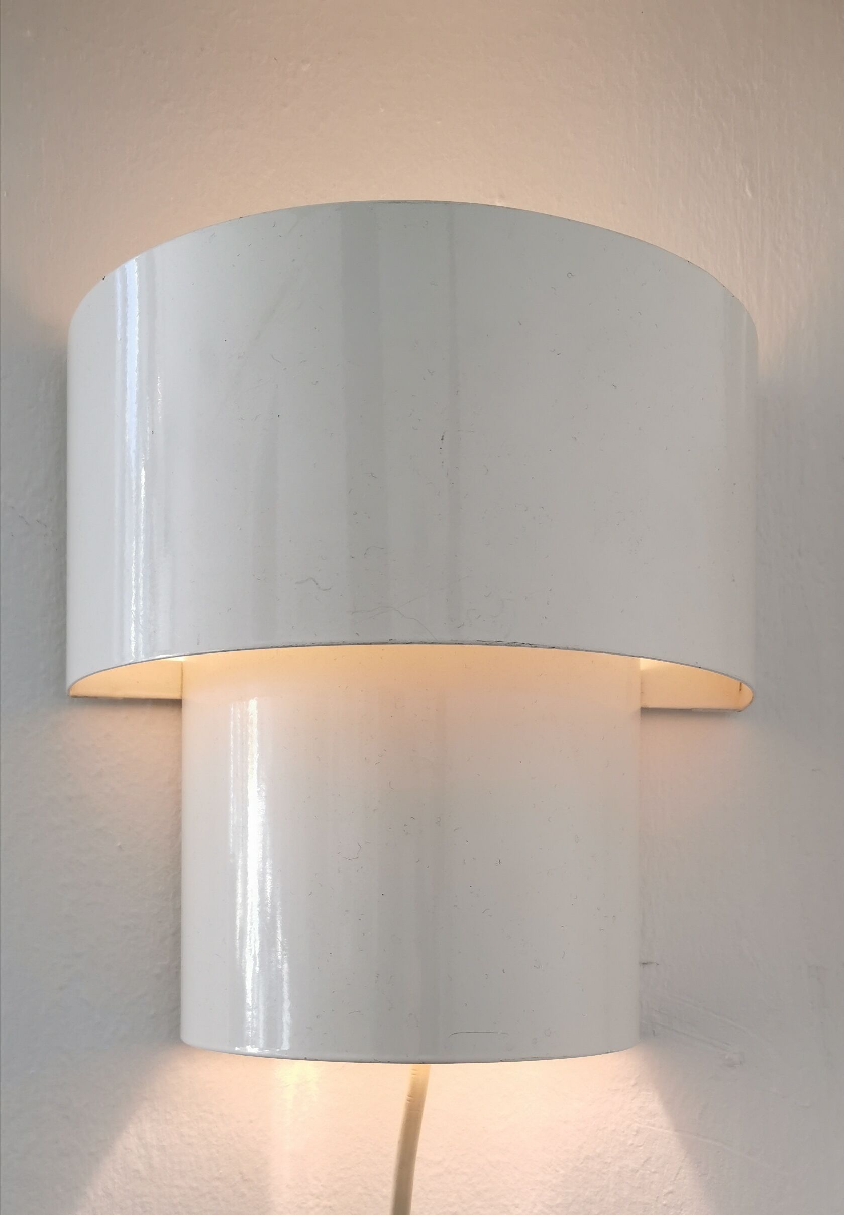 White-plated sconces 1960s