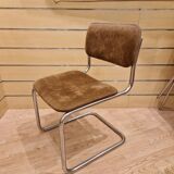 Pair of vintage tubular chairs