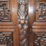 Buffet à  4 portes sculpté