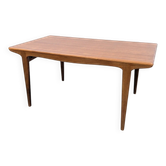 Scandinavian teak dining table with extensions