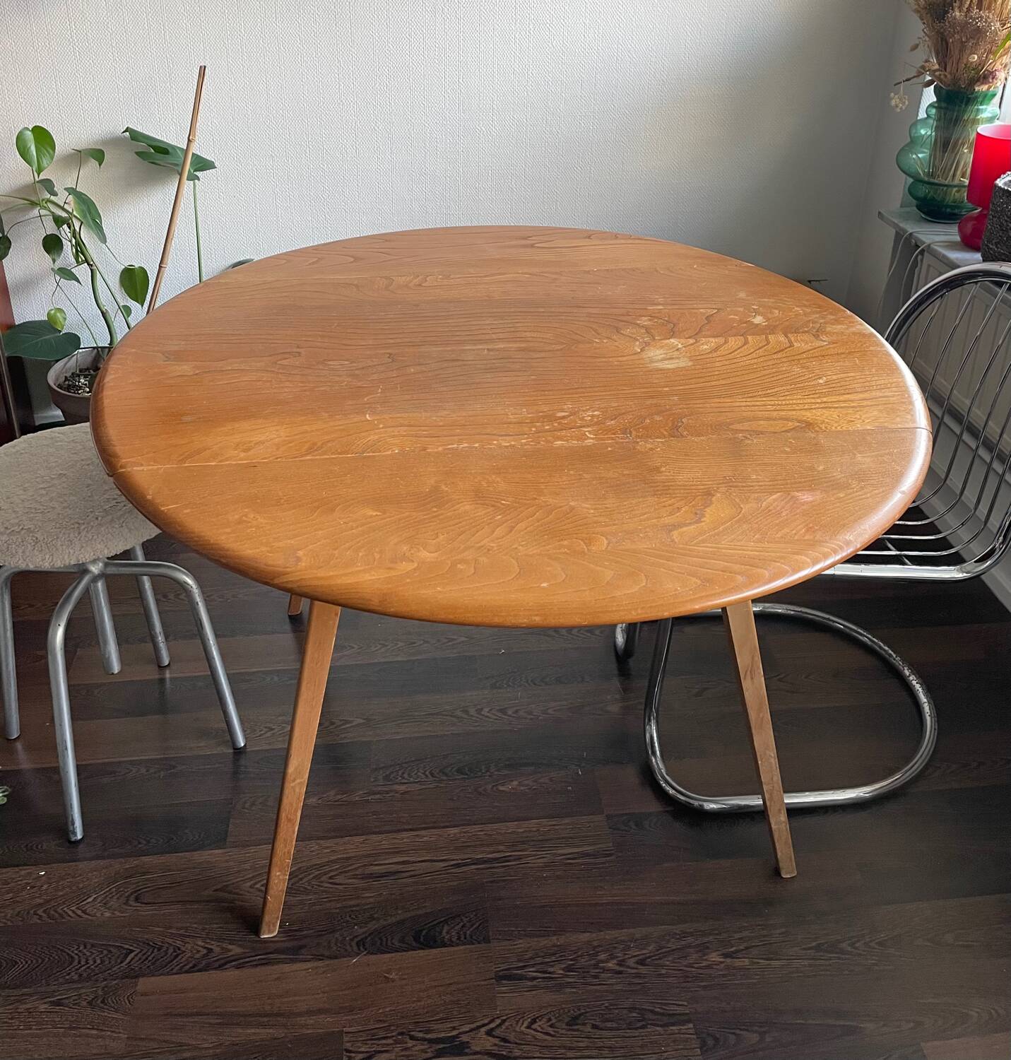 Vintage Scandinavian oak table