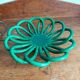 Bowl / Fruit bowl - Accolay ceramic - emerald green - vintage 1960s