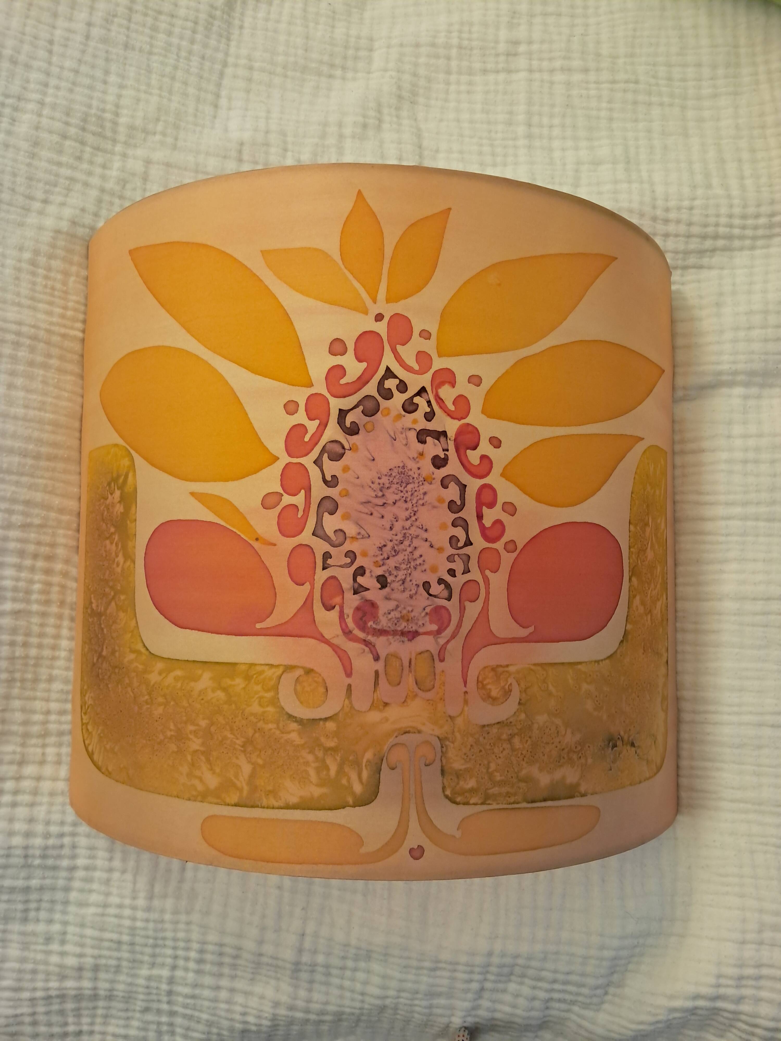 Silk appliqués from the 70s