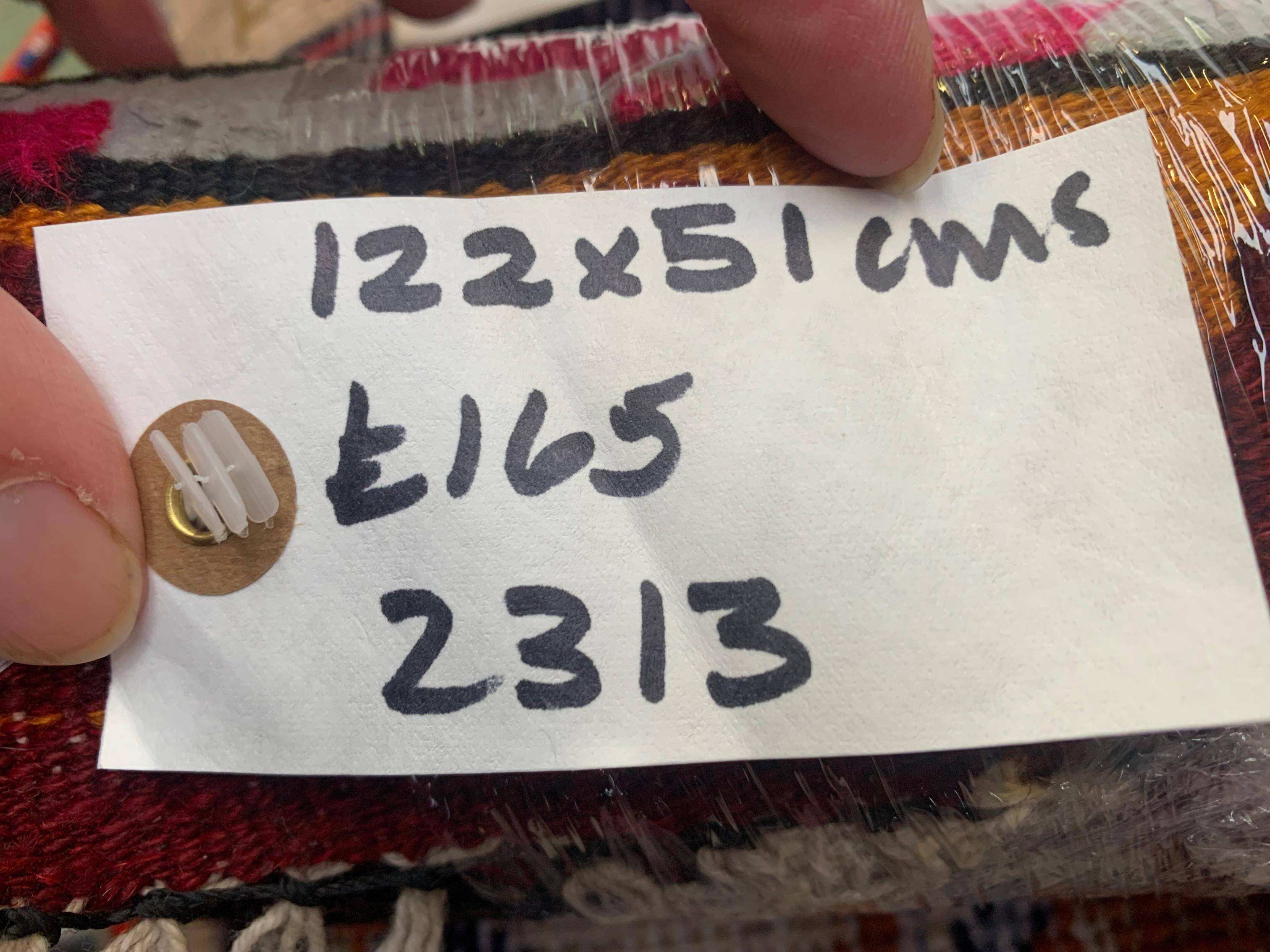 Old Turkish narrow Kilim Runner 122x51 cm shabby chic, vintage kelim