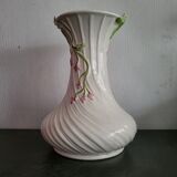 Vintage twisted barbotine vase