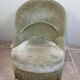 Fauteuil crapaud en velours vert