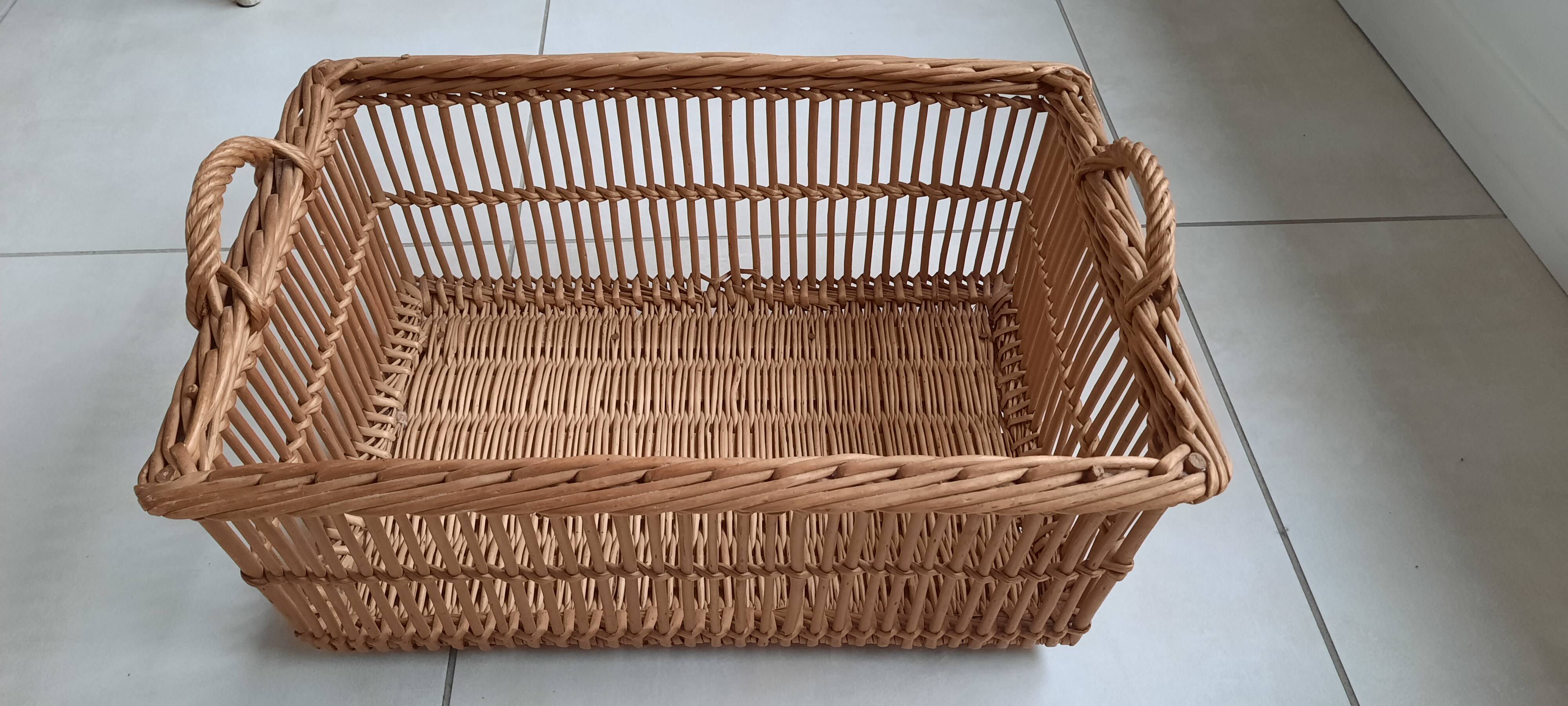 Large old laundry basket