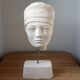 Androgynous head in plaster