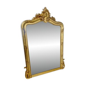 Grand miroir doré de - 130