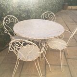 Garden Salon wrought iron white