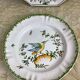 Duo Assiettes anciennes décoratives Moustiers