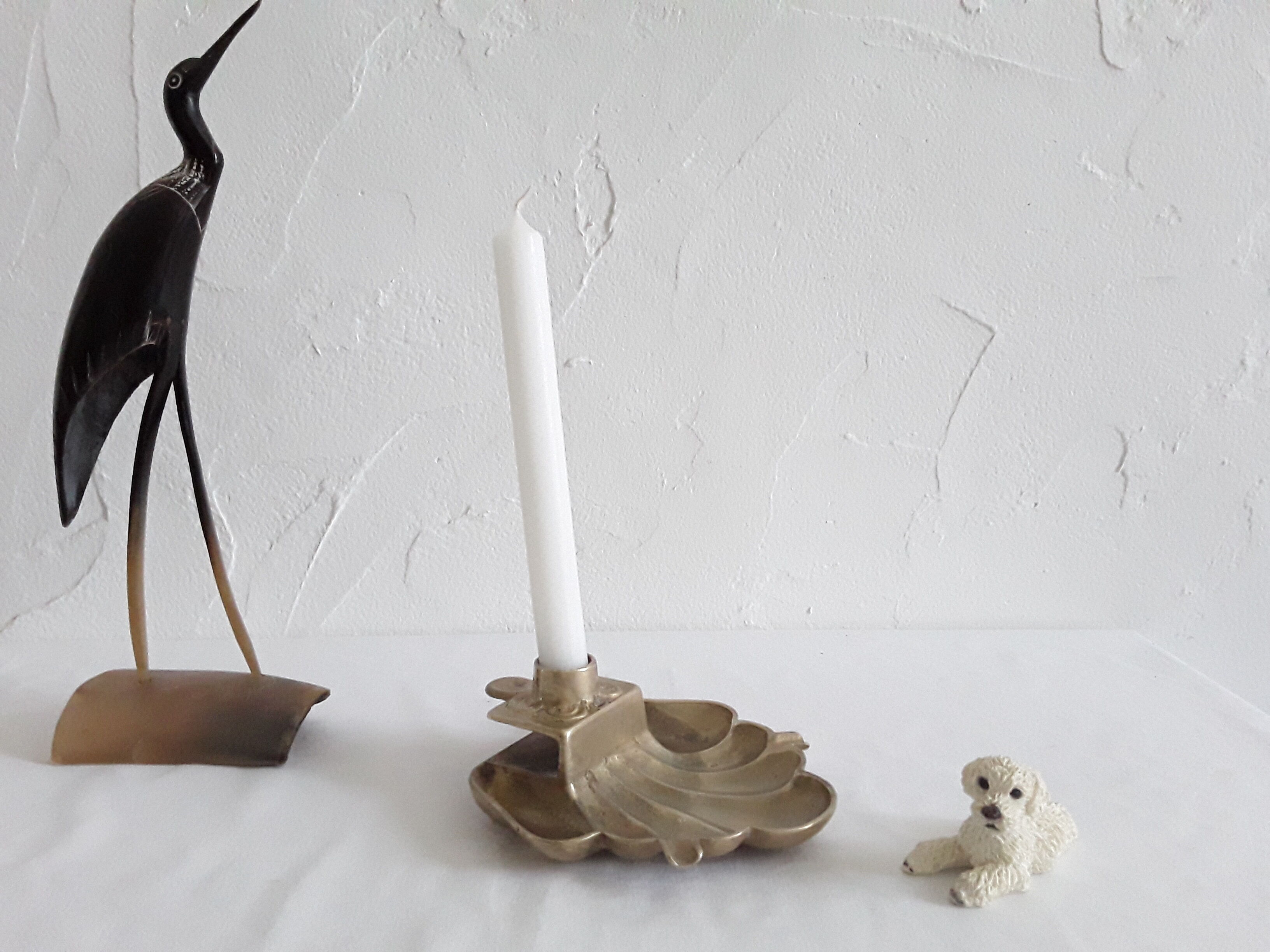 Old shell shape candle holder