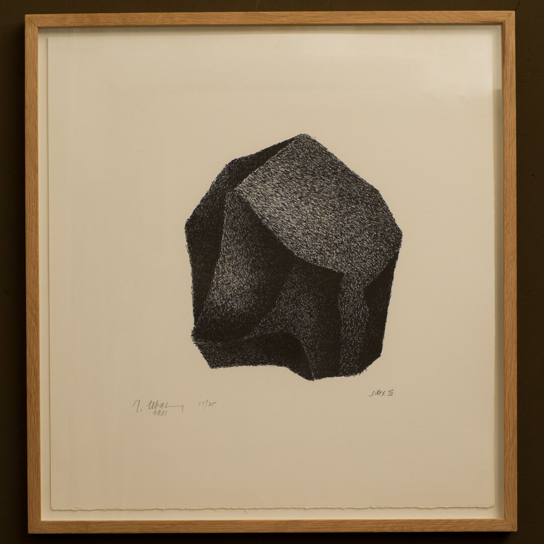 Lithograph Raoul UBAC - Silex III of 1981 - signed