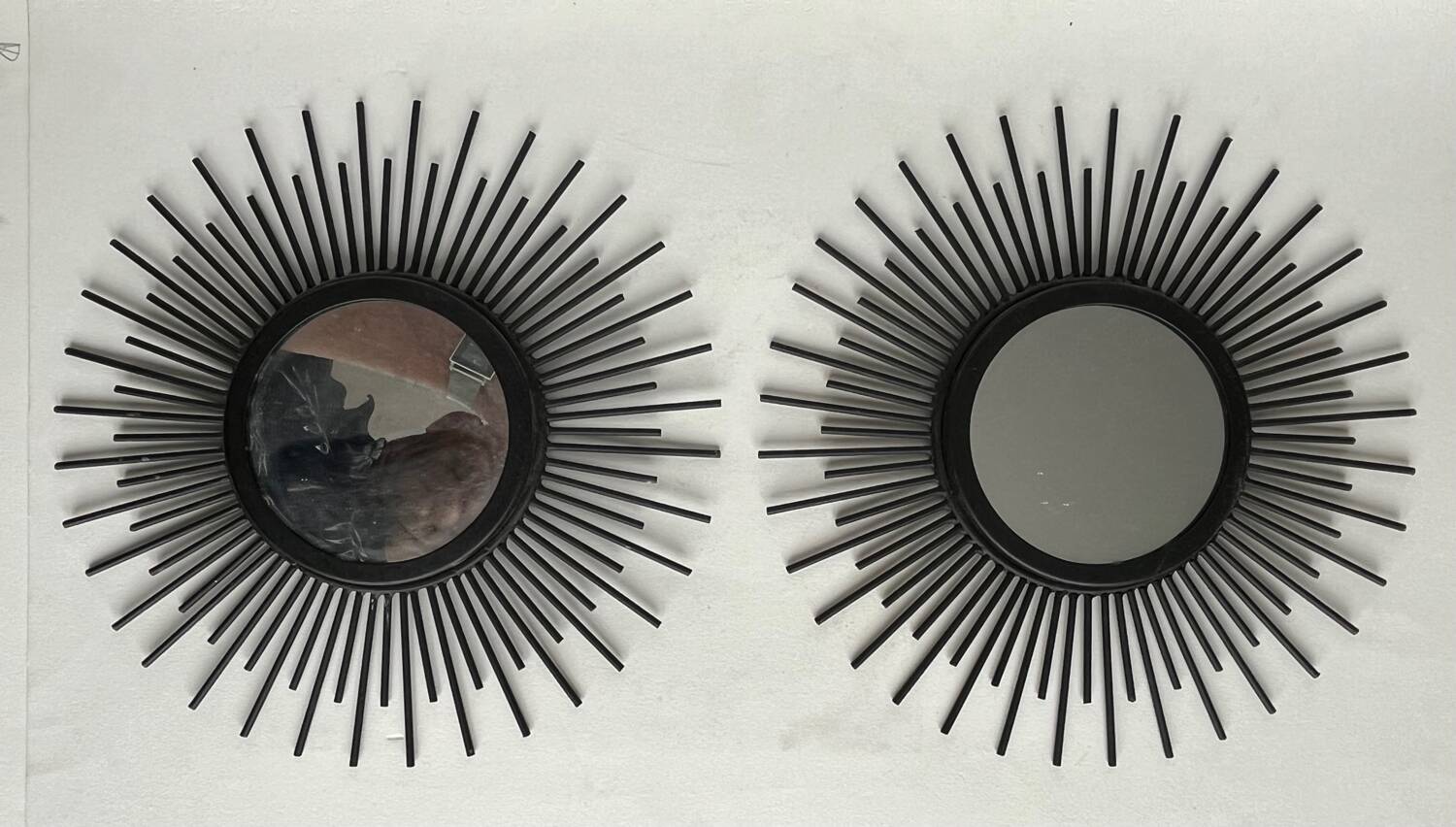Pair of small sun mirrors