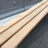 Former vintage mullca school bench. tubular pedestal