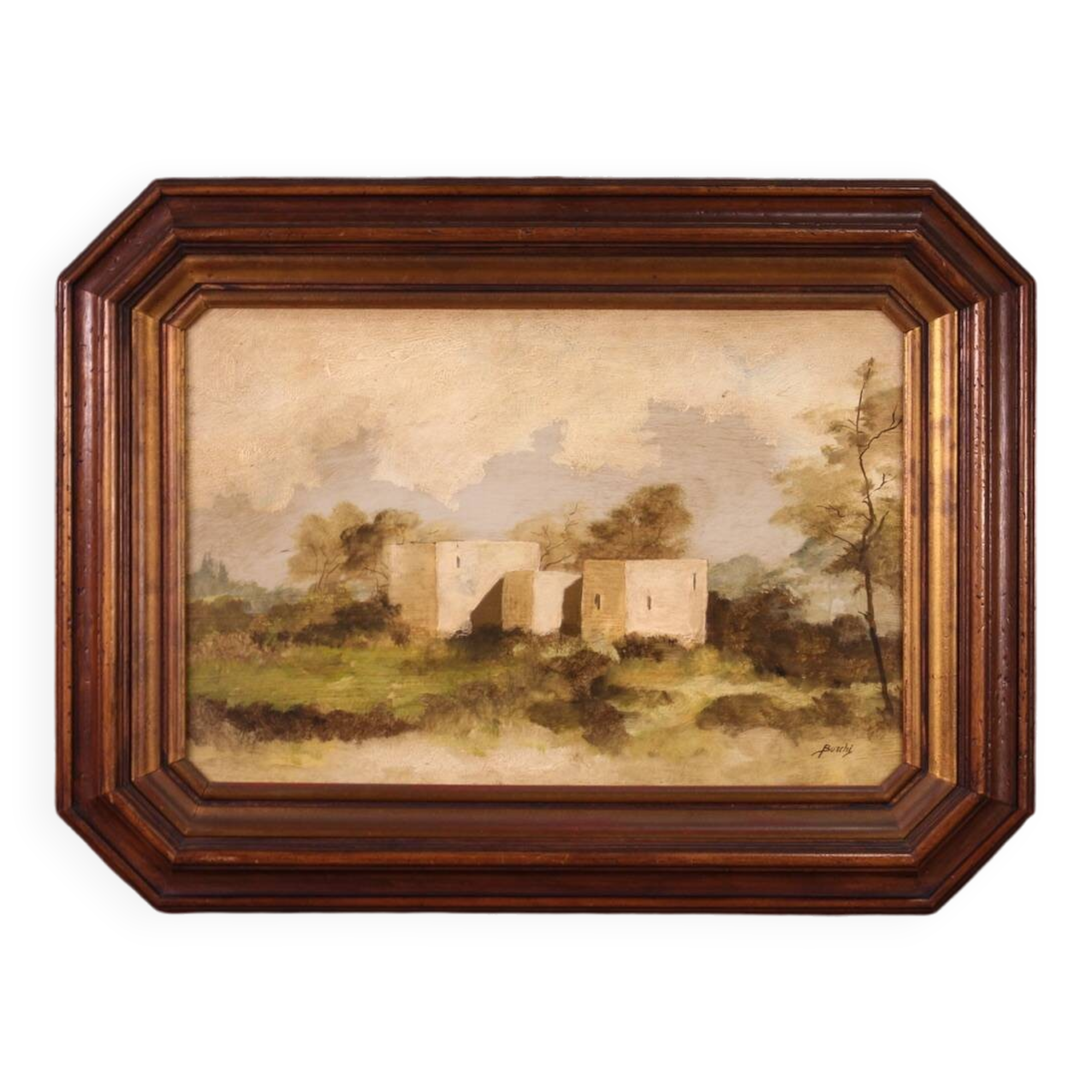 20th century Italian signed landscape painting