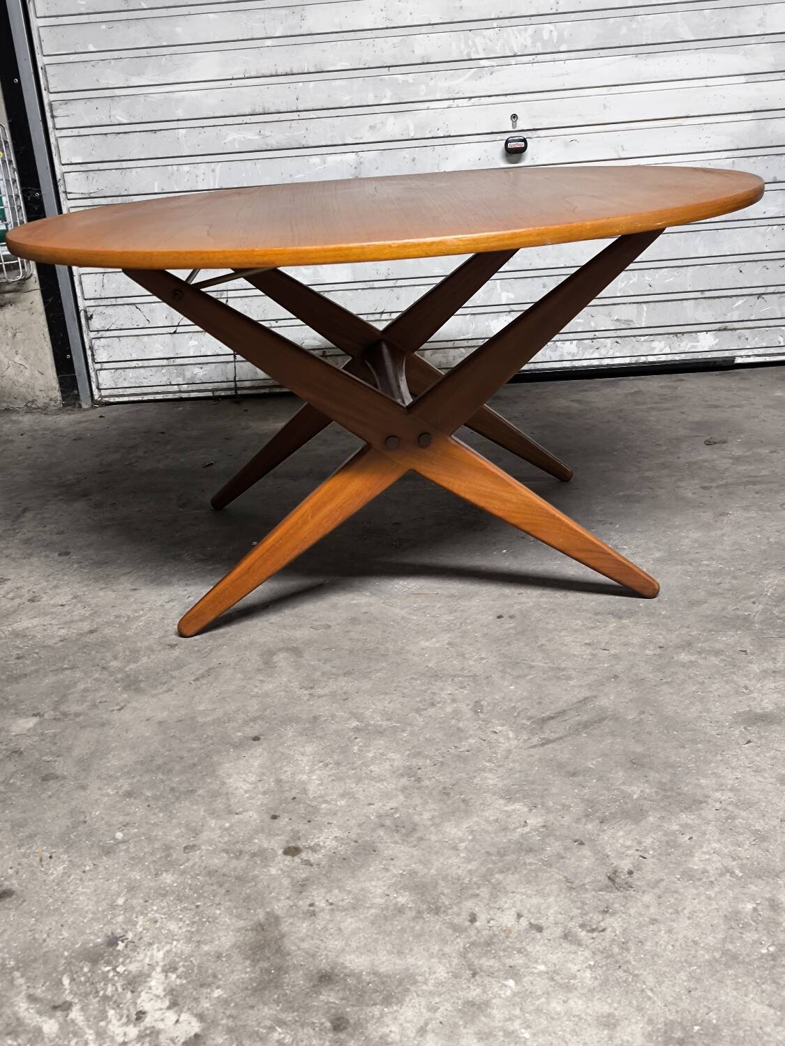 Vintage Scandinavian extendable teak table from the 1970s.