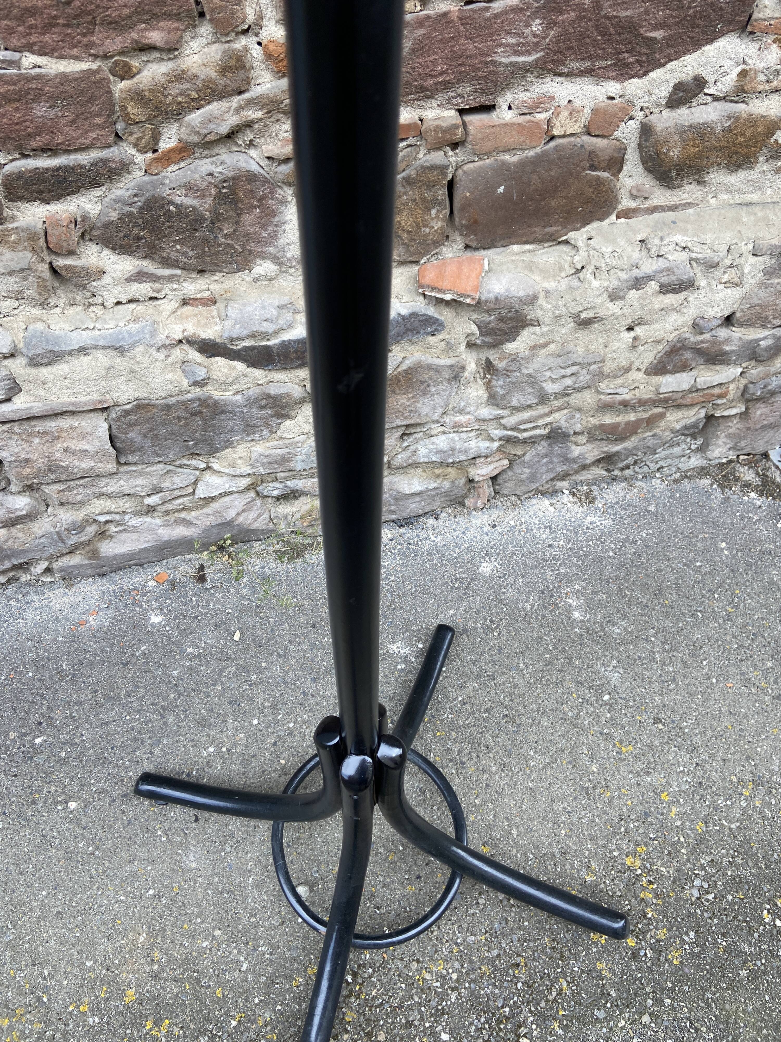 Antique French Art Deco Parrot Coat Rack Curved Wood