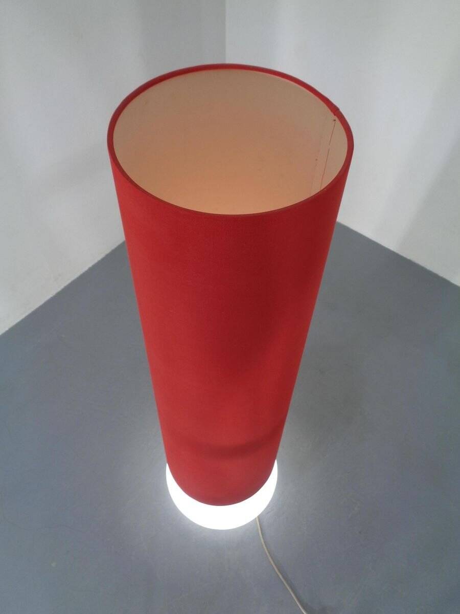 Floor lamp with illuminated glass stand from Doria Leuchten, 1960s.