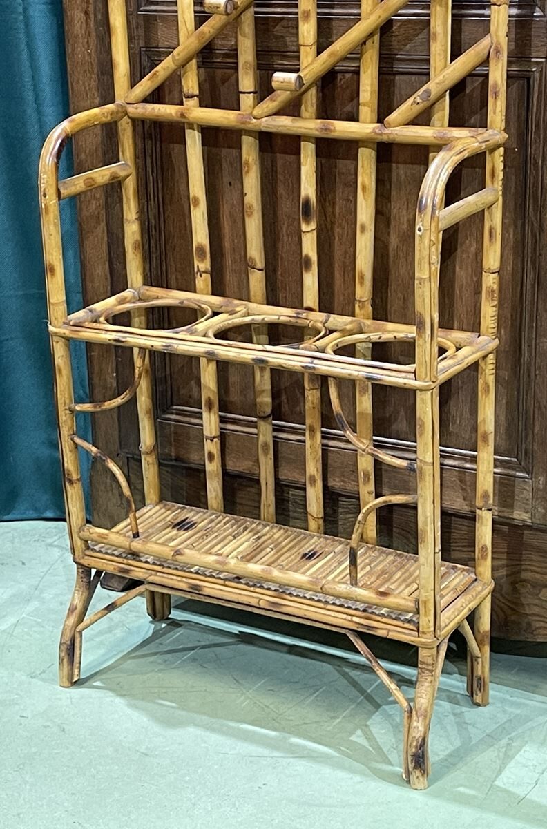1930s bamboo coat rack