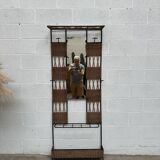 Paire de Vestiaires en rotin et métal