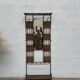 Pair of rattan and metal lockers