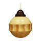 Glass pendant lamp, Danish design, 1970s, production: Denmark