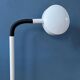 Vintage Space Age floor lamp in white metal Hala