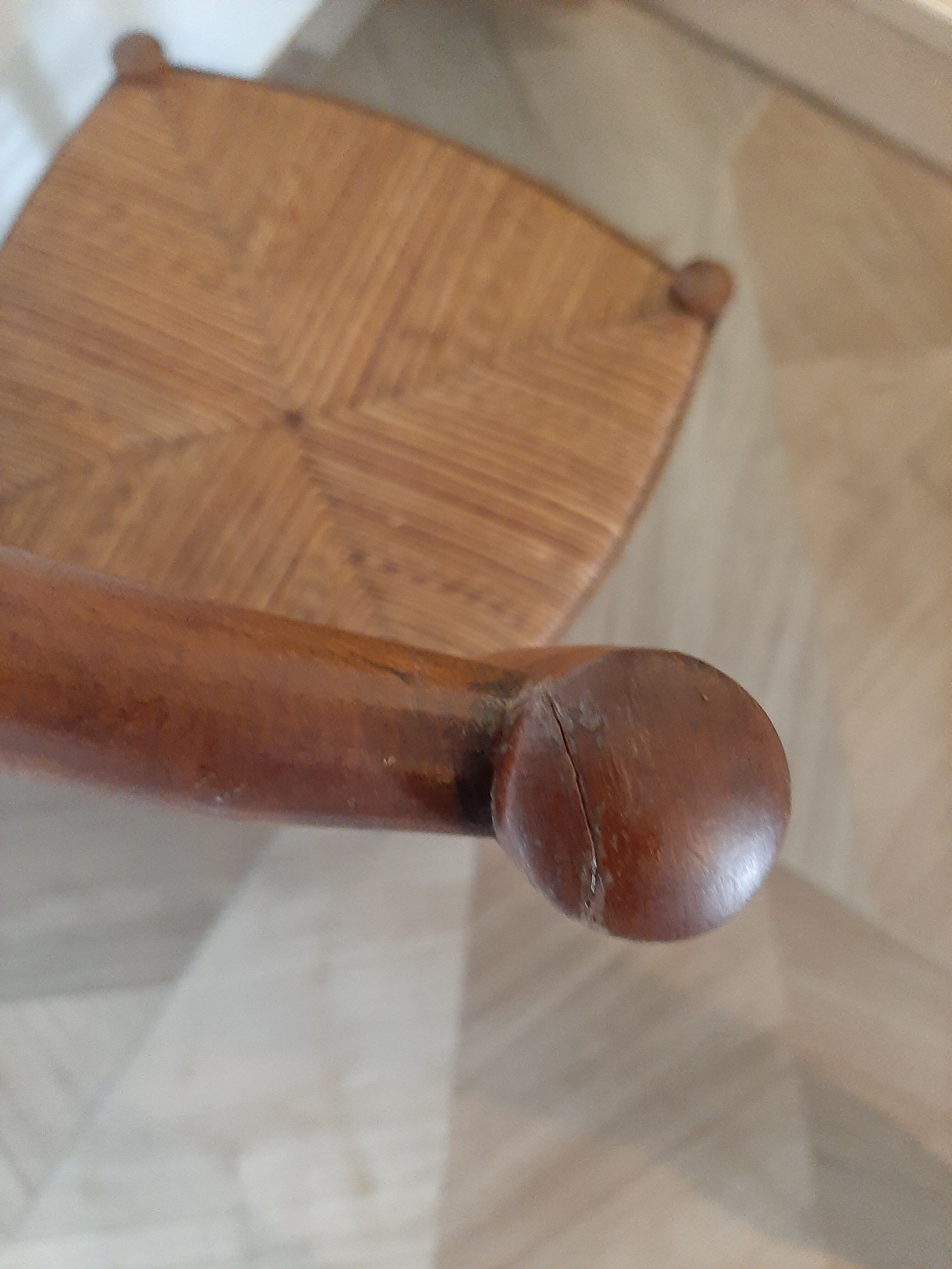 Set of 5 faux bamboo style chairs