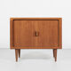 Midcentury Danish sideboard in teak with tambour doors by Dyrlund 1960s - wooden legs