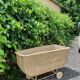 Rattan basket cradle