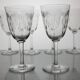 6 Baccarat crystal water/wine glasses, Molière model