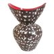 Vallauris Fat Lava Vase Red black 1950s Height 27 cm