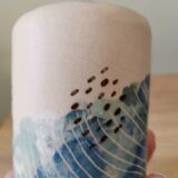 Tasse céramique artisanale couleur pastels bleu