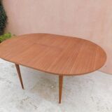 Table ronde scandinave rallonge